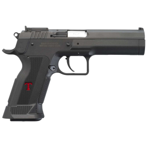 Tanfoglio IFG TFSTOCK3P9 Stock III Full Size 9mm Luger 16+1, 4.44 in Black Polygonal, Rifled Barrel, Black Serrated Slide, Black Polymer Frame w/Beavertail, Black Polymer Grip, Pistol - Ifg
