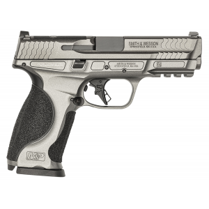 SMITH Wesson 13194 Mp M2.0 Optic Ready 9mm Luger 17+1 4.25 In Tungsten Gray Cerakote Aluminum/black Interchangeable Backstrap Grip