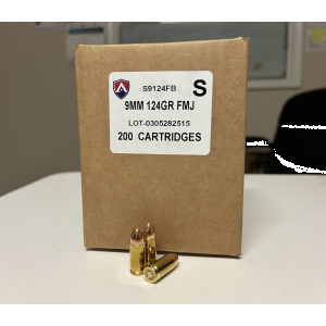 ect 9mm 124gr FMJ Bulk Box Ammo