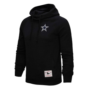 Women's Dallas Cowboys Mitchell and Ness Funnel Hoodie Large Black