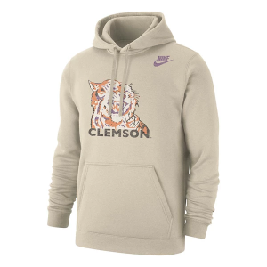 Clemson Tigers Nike Hoodie Large Tan