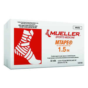 Mueller MTape Cases White - 1.5" x 15 YD - 32 Rolls