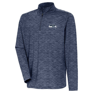 Seattle Seahawks Antigua Determine Long Sleeve 1/4 Zip Medium Navy