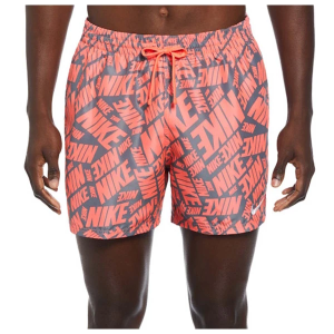 Men's Nike 5" Printed Swim Trunks Large Hot Punch