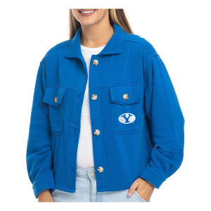 ZooZatZ Women's BYU Cougars Fleece Shacket