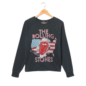 Women's Junk Food The Rolling Stones US Tour '81 Long Sleeve T-Shirt XSmall Black