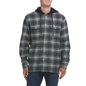 Men's Levi's Worker Long Sleeve Flannel Large Grey Heather Black