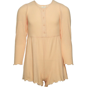 Girls' Roxy Middle Of Night Romper XLarge Peach Parfait