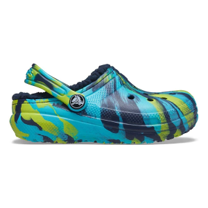 Kids' Crocs Classic Fuzz-Lined Casual Clogs Regular 4T Navy Multi