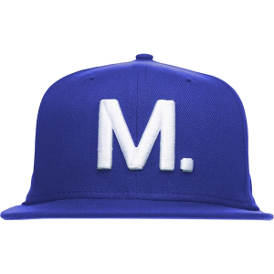MUNICIPAL M. Snapback Hat One Size Blue