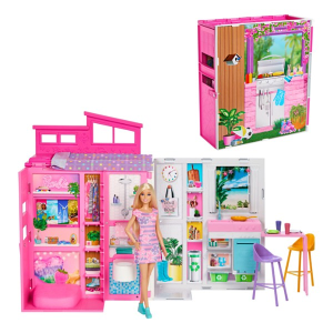 Barbie Barbie Getaway Doll House With Barbie Doll