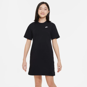 Girls' Nike Sportswear Shirt Dress Medium Black/White