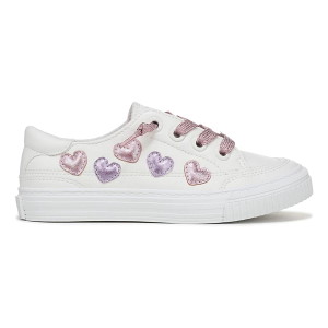 Girls' Blowfish Malibu Aurora Hearts Sneakers Big 4 Regular White