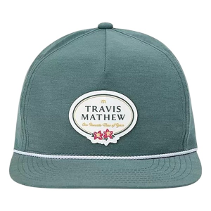 Men's TravisMathew Patron Badge Golf Snapback Hat One Size Pine
