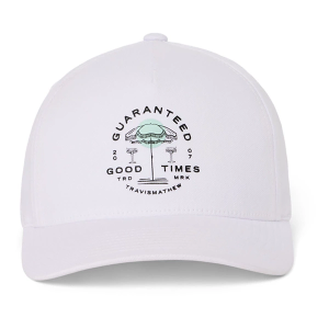Men's TravisMathew Summer Sail Golf Snapback Hat One Size White