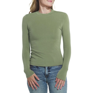 Women's By Together Basic Long Sleeve T-Shirt Small Moss