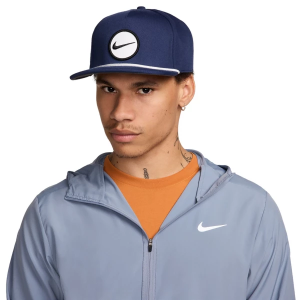 Nike Pro Structured Dri-FIT Snapback Hat M/L Midnight Navy/Anthracite/White