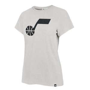 Women's Utah Jazz Premier Frankie 47 Brand T-Shirt Large Grey Heather