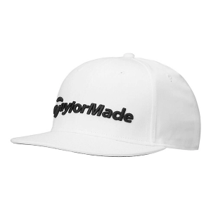 Men's TaylorMade Carlsbad Flatbill Golf Golf Snapback Hat One Size White