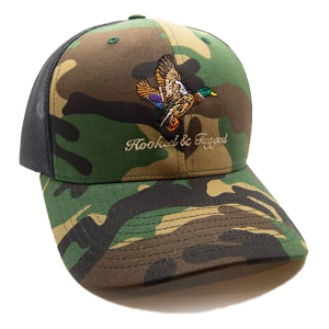 Men's Hooked And Tagged In-Flight Hunting Snapback Hat One Size Camo