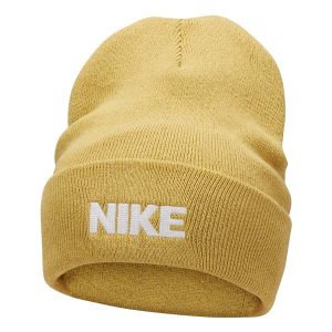 Nike New Age Peak Beanie One Size Gold/White