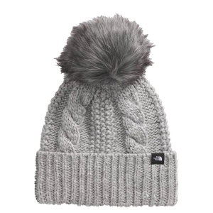 Girls' The North Face Oh Mega Fur Pom Beanie One Size Light Grey Heather