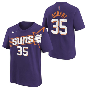 Kids' Phoenix Suns Kevin Durant #35 Icon Name & Number Nike T-Shirt Large Purple