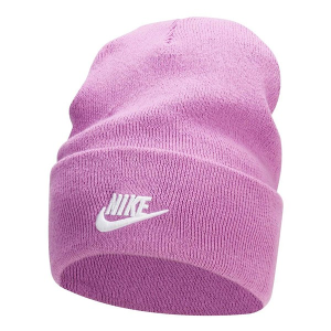 Nike Peak Tall Cuff Futura Beanie One Size Fushia/White