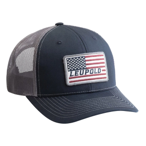 Men's Leupold Flag Trucker Hunting Adjustable Hat One Size Grey/Navy