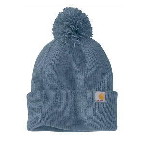 Women's Carhartt Knit Pom-Pom Cuffed Beanie One Size Thundercloud