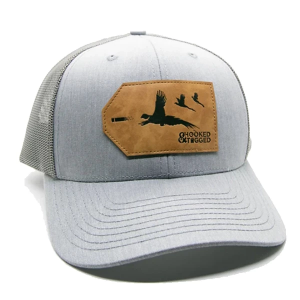 Men's Hooked And Tagged Pheasant Patch Hunting Adjustable Hat One Size Grey/Steel Grey