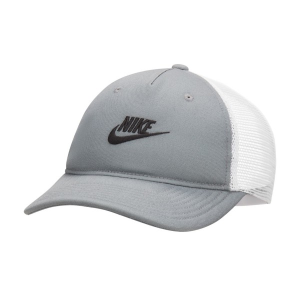 Nike Rise Structured Trucker Snapback Hat M/L Smoke Grey/White/Black