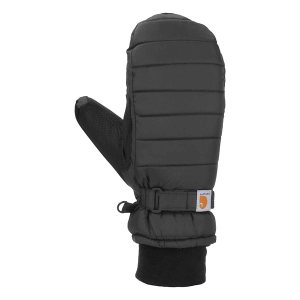 Women's Carhartt Quilts Mittens Large Charcoal