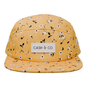 Kids' Cash & Co. Yellow Floral Snapback Hat Large Yellow