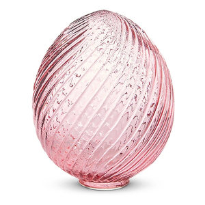 RAZ Imports Swirl Patterned Glass Egg