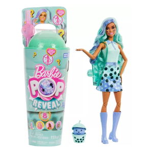Barbie Pop Reveal Bubble Tea Series Fashion Doll & Accessories (Green Tea)
