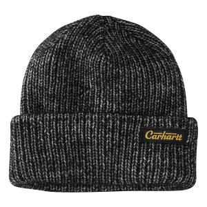 Carhartt Rib Knit Patch Work Beanie One Size Black