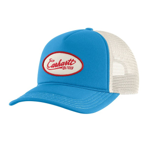 Women's Carhartt Graphic Trucker Snapback Hat One Size Engineer Blue