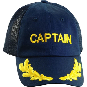 Men's Dorfman-Pacific Dortman Pacific Co. Mesh Captain Adjustable Hat One Size Navy