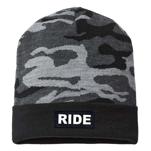 Men's Ride Brand Patch Roll Up Skully Beanie