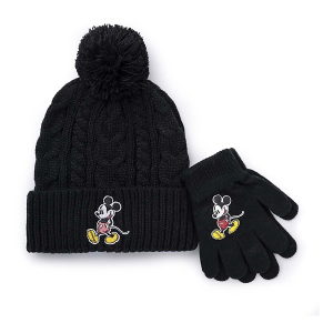 Kids' Berkshire Mickey Pom Beanie Set