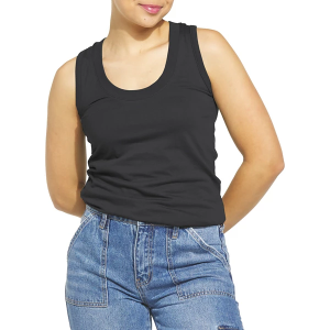 Women's Eden Ruth Basic Scoop Neck Tank Top XSmall Black
