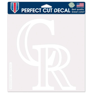 Wincraft Colorado Rockies 8"x8" Perfect Cut White Decal