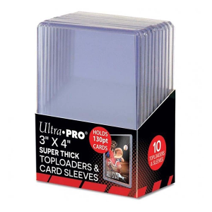 Ultra Pro 3x4 Super Thick Toploaders and Card Sleeves (10 Count)