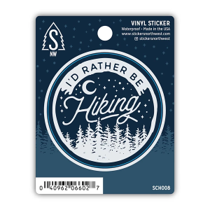 Stickers Northwest I'd Rather Be Hiking Sticker Sticker