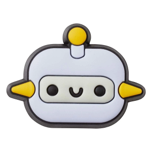 Crocs Robot Character Jibbitz Grey