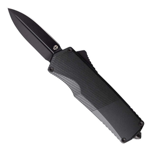 TEKTO A5 SPRY Mini Double Edge Dagger OTF Black Carbon Automatic Knife