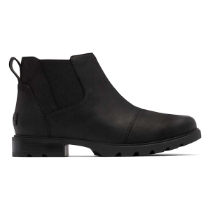Women's SOREL Emelie III Waterproof Chelsea Boots 6 Black/Black