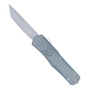 Cobratec Medium FS-X Gen III Stonewashed Tanto OTF Grey Automatic Knife