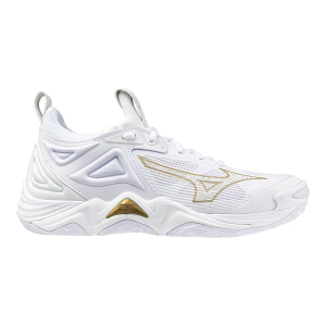 Women's Mizuno Wave Momentum 3 Volleyball Shoes sneakers-athletic-shoes M5.5/W7 Regular White-Gold